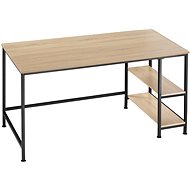 Tectake Canton computer desk 120×60×75,5cm, Industrial light wood, Sonoma oak - Writing Desk