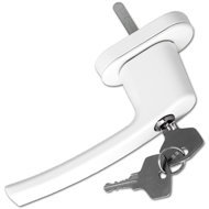 TecTake Okenní kliky uzamykatelné, bílé, 4 ks - Window handle
