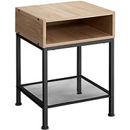 Bedside table Harlow 40,5x40,5x52,5cm - Industrial light wood, Sonoma oak - Night Stand