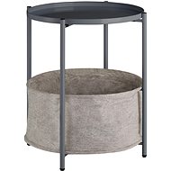 Tectake Odkládací stolek Canterbury 45,5×45,5×53cm, tmavě šedá - Side Table