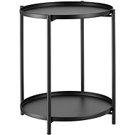 Tectake Odkládací stolek Oxford 45,5×45,5×53cm, černá - Side Table