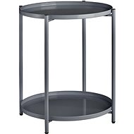 Tectake Folding table Oxford 45,5×45,5×53cm, dark grey - Side Table