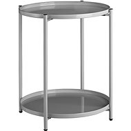 Tectake Odkládací stolek Oxford 45,5×45,5×53cm, šedá - Side Table