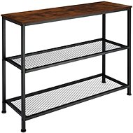 Tectake Konzolový stolek Bristol 100×30×81cm, Industrial tmavé dřevo - Side Table