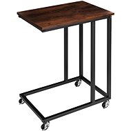 Tectake Storage table Luton 48×35×70cm, Industrial dark wood - Side Table
