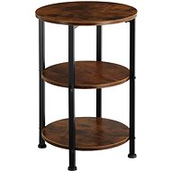 Tectake Odkládací stolek Colchester 40×61cm, Industrial tmavé dřevo - Side Table