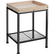 Tectake Odkladací stolík Rochester 41,5 × 41 × 56 cm, Industrial svetlé drevo, dub Sonoma - Odkladací stolík