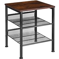 Tectake Lincoln coffee table 40,5×40×50,5cm, Industrial dark wood - Side Table
