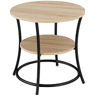 Tectake Odkládací stolek Saint Louis 55×56cm, Industrial světlé dřevo, dub Sonoma - Side Table