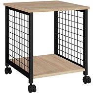 Tectake Odkládací stolek Gary 40×40×48cm, Industrial světlé dřevo, dub Sonoma - Side Table