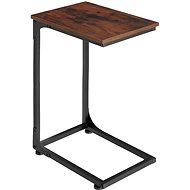 Tectake Storage table Erie 40×30×63cm, Industrial dark wood - Side Table