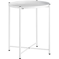 Tectake Odkládací stolek Chester 45,5×45,5×53cm, bílá - Side Table