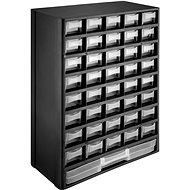 Tectake Organizer and binder for small items, black/white - Organiser