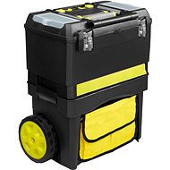 Tectake Mobile tool box Johnny, black/yellow - Toolbox