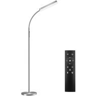 TecTake Prisma LED floor lamp, 5 light modes, 12 W, dimmable, silver - Floor Lamp