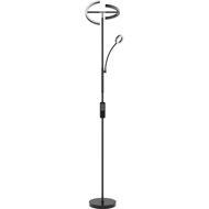 TecTake Auralis LED floor lamp 20 W, reading light, dimmable, black - Floor Lamp