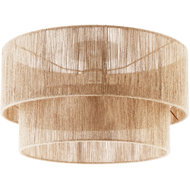 TecTake Jute ceiling lamp Lignea Lux, boho style, 40 W, brown - Ceiling Light