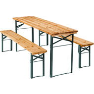 TecTake Garden beer set, wooden - Garden Furniture