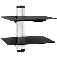 Shelving system for DVD/SAT two shelves 44x42x34cm, black - Shelf