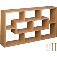 Police Kassandra, hnědá, dub - Shelf