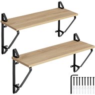 2 Hanging Shelves Irvine, Industrial light wood, Sonoma oak - Shelf