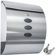 Tectake stainless steel with newspaper compartment - silver - Mailbox
