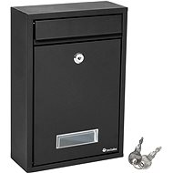 Tectake powder coated steel - black - Mailbox