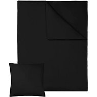 Tectake 4 Bed linen cotton 200x135cm, black - Bed Linen