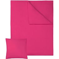Tectake 4 Bed linen cotton 200x135cm, red - Bed Linen