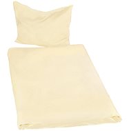 Tectake 2 Bed linen 200x135cm, yellow - Bed Linen