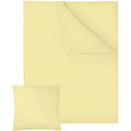Tectake Bed linen cotton 200x135cm 2-piece, yellow - Bed Linen