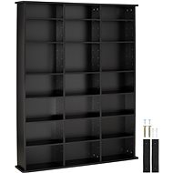 Tectake Stevie 105,5 × 19 × 136,5 cm - black - Shelving Unit