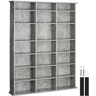 Tectake Stevie 105,5 × 19 × 136,5 cm - concrete grey - Shelving Unit