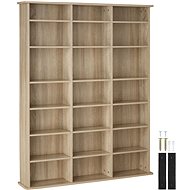 Tectake Stevie 105,5 × 19 × 136,5 cm - light wood, Sonoma oak - Shelving Unit