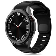 Tech-Protect Silicone Line on Samsung Galaxy Watch 4 / 5 / 5 Pro / 6 / 7 / FE, black - Watch Strap