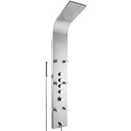 tectake sprchový panel s vodopádem - šedý - Shower Panel
