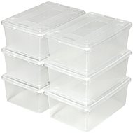 Tectake Storage Boxes Plastic Boxes Set 48 Pieces - Transparent - Storage Box