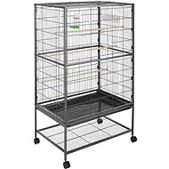 Tectake Voliéra 131cm high, anthracite - Aviary