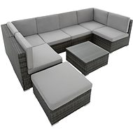 TECTAKE Garden furniture set BENATHY, grey - Garden Furniture