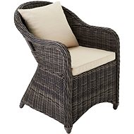 Tectake Garden armchair incl. seat, grey - Garden Armchair