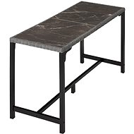 TecTake Ratanový barový stůl Lovas 161 × 64,5 × 99,5 cm - šedý - Barový stůl