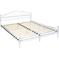 TecTake Double bed Romance - 200 × 180 cm, white/white - Bed