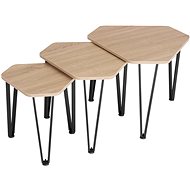 TecTake Torquay coffee table - set - Industrial light wood, Sonoma oak - Side Table