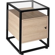 TecTake Noční stolek Dudley 40 × 43 × 60,5 cm - Industrial světlé dřevo, dub Sonoma - Nočný stolík