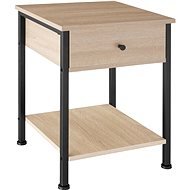 TecTake Noční stolek Bradford 40 × 40 × 55,5 cm - Industrial světlé dřevo, dub Sonoma - Noční stolek