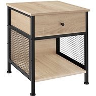 TecTake Noční stolek Killarney 45 × 46 × 55,5 cm - Industrial světlé dřevo, dub Sonoma - Nočný stolík