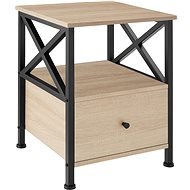 TecTake Noční stolek Falkirk 40 × 41,5 × 55,5 cm - Industrial světlé dřevo, dub Sonoma - Nočný stolík