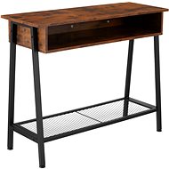 TecTake Tralee console table 100 × 35 × 80,5 cm - Industrial dark wood - Console Table
