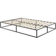 TecTake Metal bed Kyoto with slatted grate 140 × 200 × 25,5 cm, 250 kg - Bed