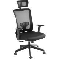 TECTAKE Phoibe black - Office Chair